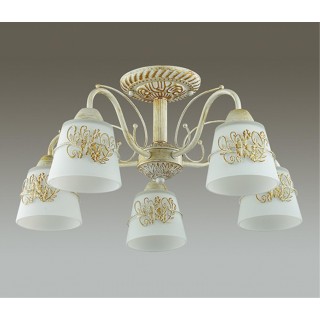 3003/5C COMFI LN16 071 белый с золотой патиной Люстра потолочная E14 5*40W 220V VEVA-foto3