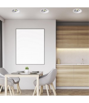 358025 SPOT NT19 253 белый Встраиваемый светильник IP20 LED 4100К 20W 220V GLOK-foto3