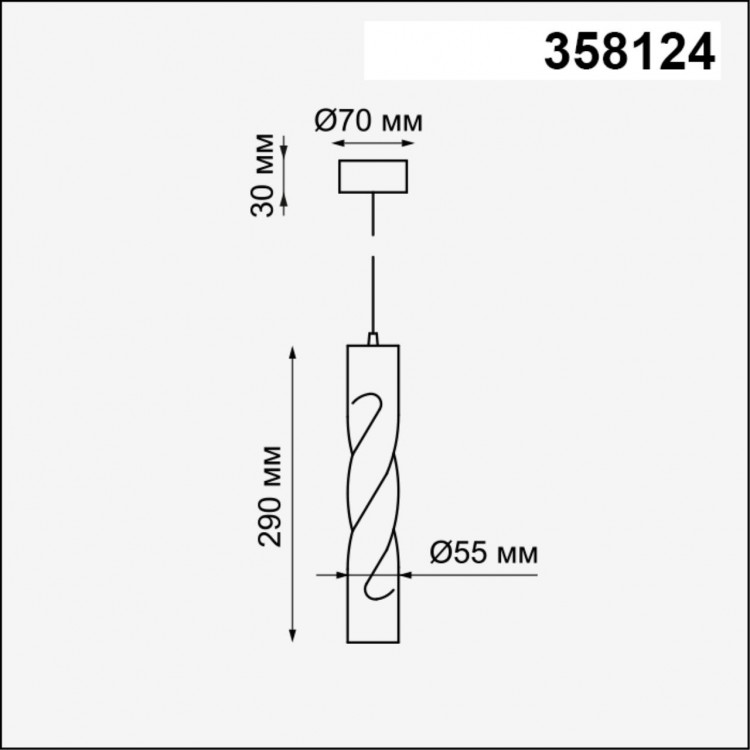 358124 OVER NT19 202 белый Накладной светильник, длина провода 1м IP20 LED 3000K 12W 160 - 265V ARTE