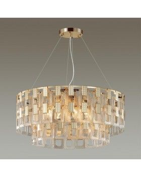 4989/12 HALL ODL22 389 золотой/стекло Люстра E14 12*40W BUCKLE-foto4