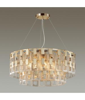 4989/12 HALL ODL22 389 золотой/стекло Люстра E14 12*40W BUCKLE-foto4