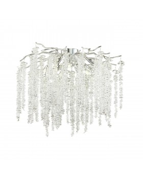 5004/8C HALL ODL23 485 серебристый/прозрачный металл/хрусталь Люстра потолочная G9 8*40W BANCHE-foto4