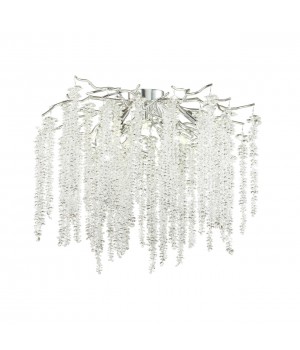 5004/8C HALL ODL23 485 серебристый/прозрачный металл/хрусталь Люстра потолочная G9 8*40W BANCHE-foto4