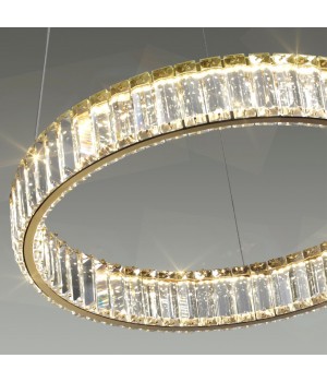 5015/45L L-VISION ODL23 425 золотой/прозрачный металл/хрусталь Люстра LED 45W 4000K 5350Лм VEKIA-foto6