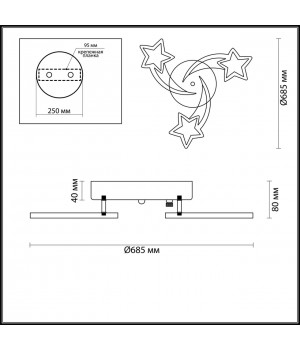 4525/66CL LEDIO LN20 027 белый Люстра потолочная диммир. с ДУ LED 66W 3000-6000К 5148Лм 220V SELINA-foto2
