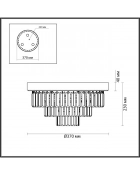 5257/4C CLASSI LN23 122 латунь Люстра потолочная E14 4*40W 220V ZAHA-foto2