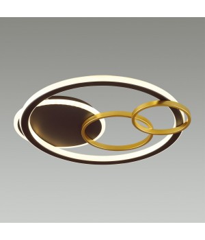 5245/68CL LEDIO LN23 черный, матовое золото Люстра потолочная диммир. с ДУ LED 68W 4488Лм 220V BRENO-foto3