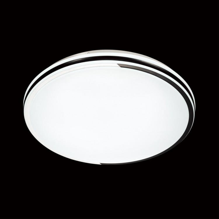 3058/DL COLOR SN 012 Светильник пластик/белый/черный LED 48Вт 3000-6500К D380 IP43 пульт ДУ/RGB/LampSmart KEPA RGB