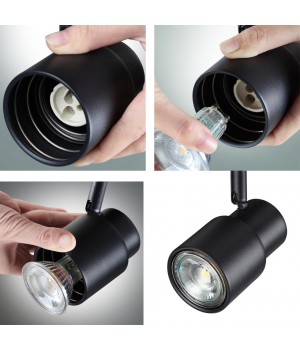 370924 SPOT NT22 237 черный Светильник встраиваемый IP20 GU10 50W 220V MOLO-foto4