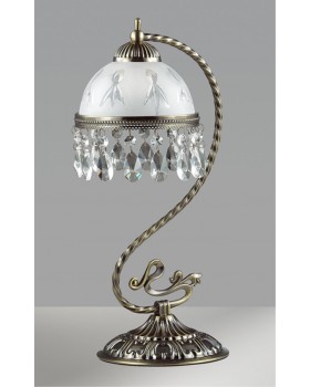 2989/1T CLASSI LN16 095 состаренная бронза Настольная лампа E27 60W 220V AVIFA-foto3