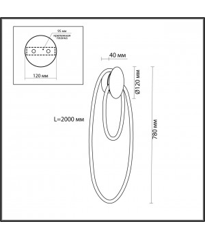4397/20WL HIGHTECH ODL23 101 античная бронза/металл/канат Настенный св-к IP20 LED 20W 785Лм 3000K CORDA-foto2