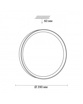 3019/DL TAN SN 063 Светильник пластик/белый/под дерево LED 48Вт 3000-6500 D390 IP43 пульт ДУ/ LampSmart WOODI-foto2