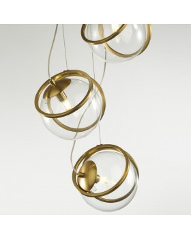 5288/3 SUSPENTIONI LN23 135 латунь Светильник подвесной G9 3*40W 220V WANDA-foto4