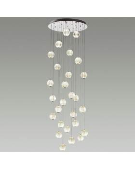 5007/120L L-VISION ODL23 417 хром/прозрачный/металл/акрил Люстра каскадная LED 120W 4000K 6600Лм CRYSTAL-foto3