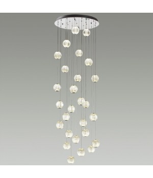 5007/120L L-VISION ODL23 417 хром/прозрачный/металл/акрил Люстра каскадная LED 120W 4000K 6600Лм CRYSTAL-foto3