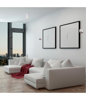 3582/1C HIGHTECH ODL18 269 матов.белый Потолочный накладной светильник IP20 GU10 1*50W 220V DUETTA-foto3