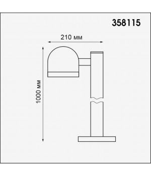 358115 STREET NT19 326 темно-серый Ландшафтный светильник IP65 LED 3000К 10W 100-240V GALEATI-foto2