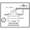 369540 SPOT NT11 301 хром Встраиваемый НП светильник IP20 G9 40W 220V CUBIC