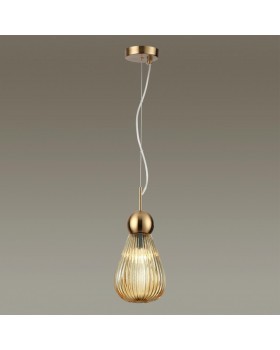 5402/1 MODERN ODL_EX23 21 золотой/янтарный/металл/стекло Подвес E14 1*40W ELICA-foto3