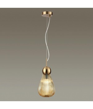 5402/1 MODERN ODL_EX23 21 золотой/янтарный/металл/стекло Подвес E14 1*40W ELICA-foto3