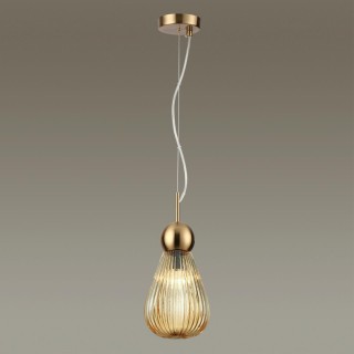 5402/1 MODERN ODL_EX23 21 золотой/янтарный/металл/стекло Подвес E14 1*40W ELICA-foto3