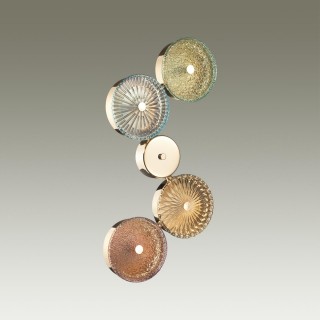 5412/25WL L-VISION ODL_EX23 9 золотой/разноцветный металл/стекло Бра LED 25W 4000K CARAMELLA-foto3