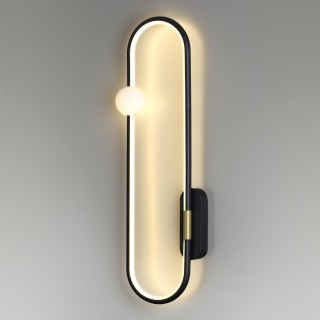 5607/20WL LEDIO LN23 016 черный Настенный светильник LED 20W 3000К 1360Лм 220V HARLOW-foto2