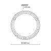 236 GL-WOOD SN 111 Светильник стекло/белое/темный орех E27 2*100Вт D460 LUFE WOOD