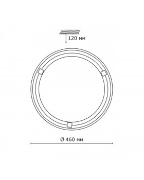 236 GL-WOOD SN 111 Светильник стекло/белое/темный орех E27 2*100Вт D460 LUFE WOOD-foto2