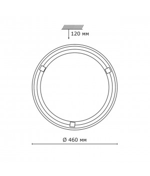 236 GL-WOOD SN 111 Светильник стекло/белое/темный орех E27 2*100Вт D460 LUFE WOOD-foto2