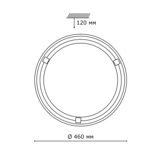 236 GL-WOOD SN 111 Светильник стекло/белое/темный орех E27 2*100Вт D460 LUFE WOOD-foto2
