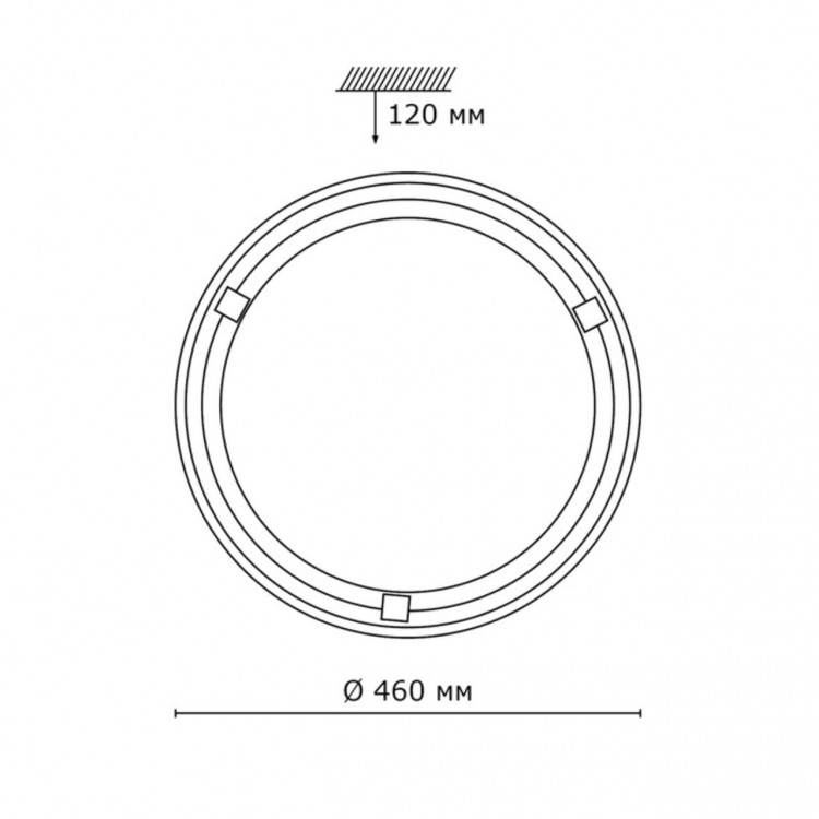 236 GL-WOOD SN 111 Светильник стекло/белое/темный орех E27 2*100Вт D460 LUFE WOOD