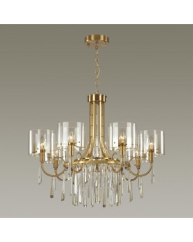 4886/7 HALL ODL_EX23 41 бронзовый/янтарн./металл/стекло Люстра E14 7*40W NICOLE-foto3