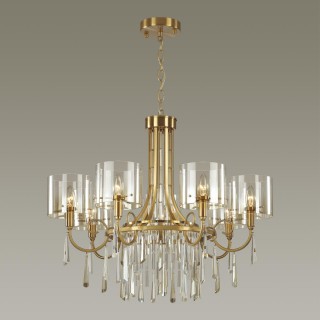 4886/7 HALL ODL_EX23 41 бронзовый/янтарн./металл/стекло Люстра E14 7*40W NICOLE-foto3