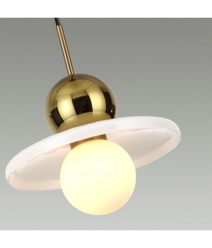 5014/1B MODERN ODL23 295 золотой/белый/белый матовый металл/стекло Подвес G9 LED 5W HATTY-foto5