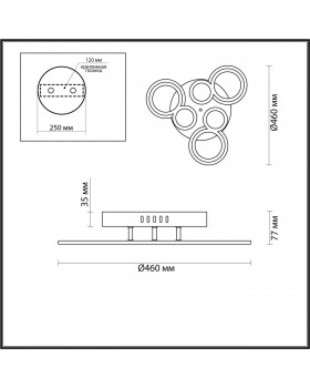 5264/50CL LEDIO LN23 белый Люстра потолочная диммир. с ДУ LED 50W 4256Лм 220V KELSEY-foto2