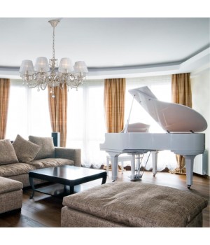 3229/1W CLASSIC ODL16 471 белый/зол.патина/ткань/хрусталь Бра E14 1*40W 220V MAGALI-foto3