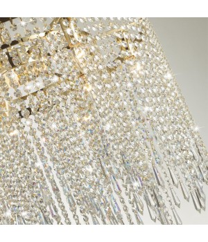 5028/9 MODERN ODL23 429 золотой/прозрачный металл/хрусталь Люстра E14 9*40W CHOKKA-foto5