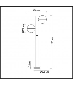 4832/2F NATURE ODL21 583 черный/акрил Ландшафтный светильник E27 2*10W IP44 LOMEO-foto2