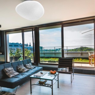 2039/EL COLOR SN 084 Светильник пластик/белый LED 72Вт 3000-6000K 600х555 IP43 пульт ДУ STONE-foto3