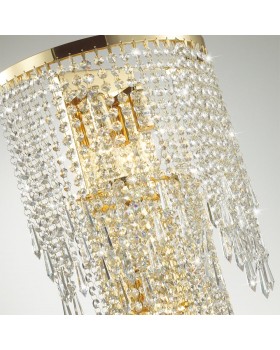 5028/3W MODERN ODL23 431 золотой/прозрачный металл/хрусталь Бра E14 3*40W CHOKKA-foto5