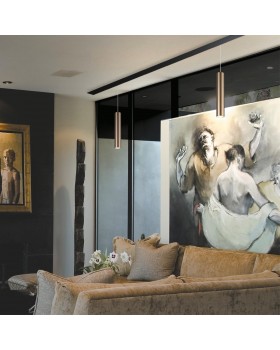 358990 SHINO NT22 046 бронза светлая/черный Трековый светильник для низковольного шинопровода, провод 0,8м IP20 LED 4000K 20W 48V FLUM-foto3