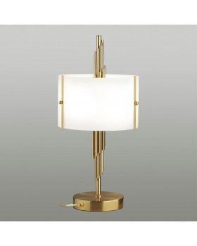 5415/2T MODERN ODL_EX23 39 бронзовый/белый матовый/металл/стекло Настольная лампа E27 2*40W MARGARET-foto3