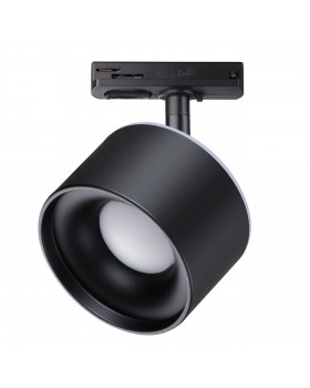 358974 PORT NT22 079 черный Светильник трековый однофазный трехжильный с переключ. цв. температуры IP20 LED 3000К\4000К\6000К 12W вниз + 3W вверх 110--foto3
