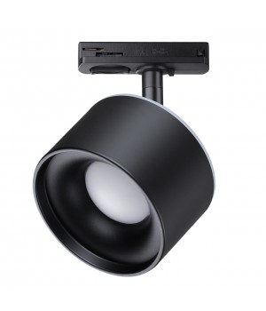 358974 PORT NT22 079 черный Светильник трековый однофазный трехжильный с переключ. цв. температуры IP20 LED 3000К\4000К\6000К 12W вниз + 3W вверх 110--foto3