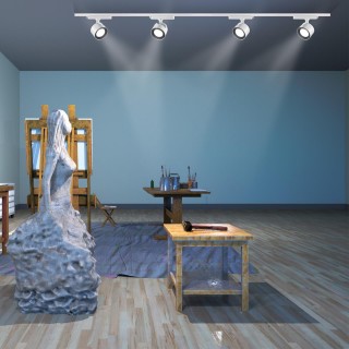 358432 PORT NT20 099 белый Светильник трековый однофазный трехжильный IP20 LED 4000K 20W 220-240V PIRUM-foto3