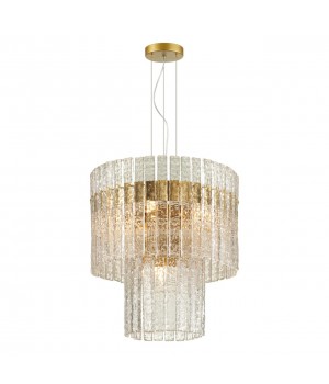 4938/6A HALL ODL22 365 матов.золотой/прозрачный/стекло/ Люстра E14 6*40W MERKALE-foto5