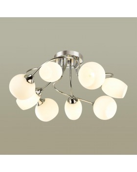 4552/8C COMFI LN21 059 хром, белый Люстра потолочная E27 8*60W 220V ALEXIS-foto3