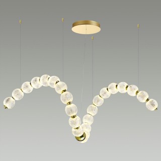 5008/92L L-VISION ODL23 413 золотой/прозрачный/металл/акрил Люстра LED 92W 4000K 4600Лм CRYSTAL-foto3