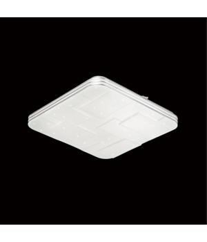 2085/DL PALE SN 103 Светильник пластик/белый LED 48Вт 3000-6000K 410х410 IP43 пульт ДУ NORES-foto4